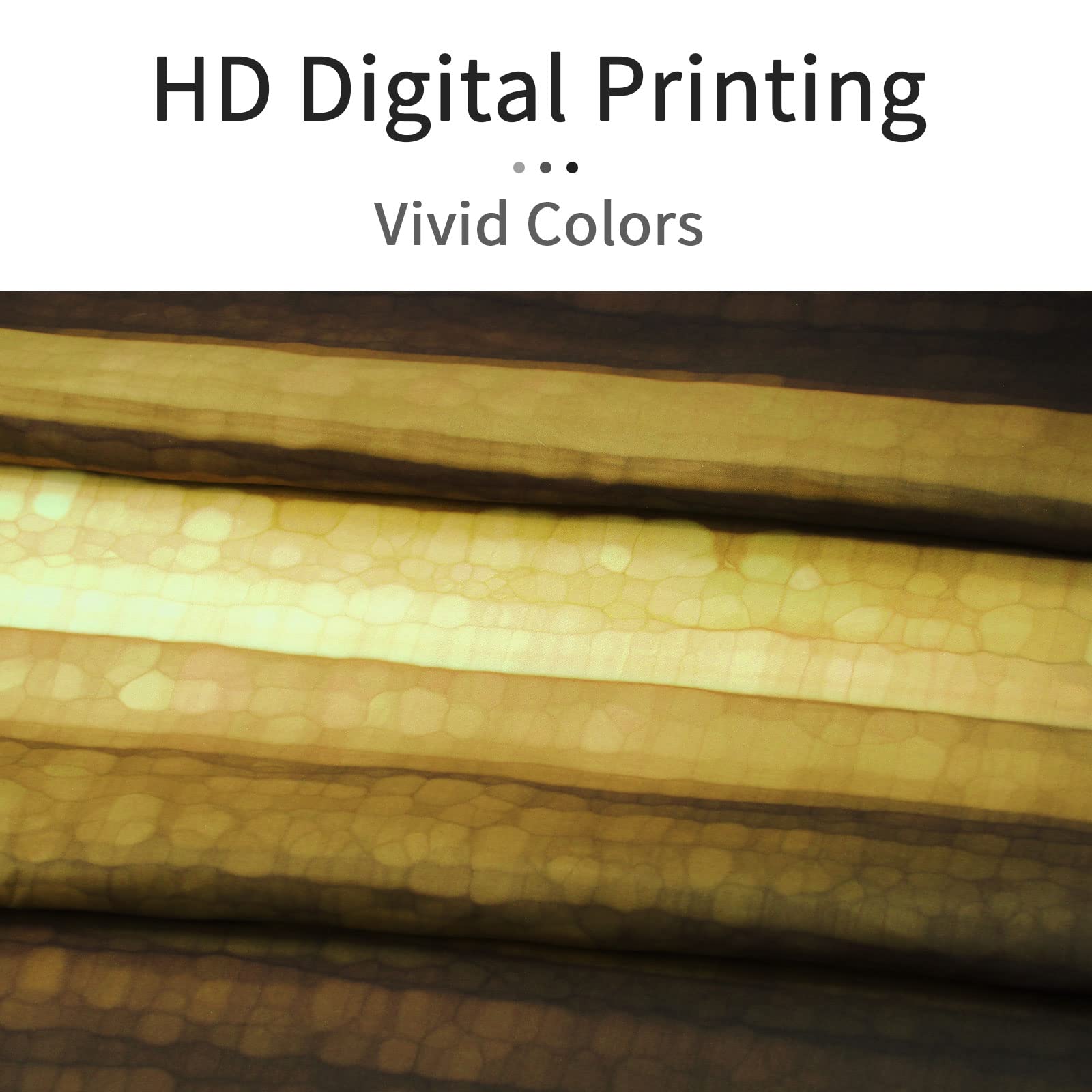 Gibelle Gold Ombre Shower Curtain, Abstract Modern Luxury Waterproof Fabric Shower Curtain, Cool Glass Texture Gold Bathroom Acc